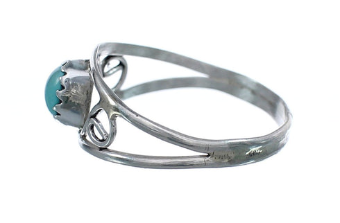 Turquoise Sterling Silver American Indian Ring Size 5-1/2 AX124958