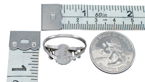 Native American Sterling Silver Opal Ring Size 9-1/4 AX124863