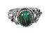 Native American Sterling Silver Malachite Ring Size 8-3/4 AX124865