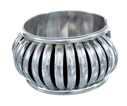 Native American Navajo Genuine Sterling Silver Cuff Bracelet JX124983