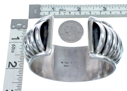 Native American Navajo Genuine Sterling Silver Cuff Bracelet JX124983