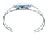 Multicolor Sterling Silver Butterfly Zuni Cuff Bracelet JX124969