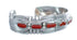 Native American Navajo Coral Sterling Silver Cuff Bracelet JX124989