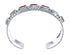 Native American Navajo Coral Sterling Silver Cuff Bracelet JX124989