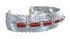 Native American Navajo Coral Sterling Silver Cuff Bracelet JX124990