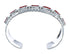 Native American Navajo Coral Sterling Silver Cuff Bracelet JX124990