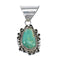 Native American Navajo Turquoise Genuine Sterling Silver Pendant AX125498