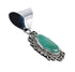 Native American Navajo Turquoise Genuine Sterling Silver Pendant AX125498