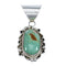 Native American Navajo Turquoise Genuine Sterling Silver Pendant AX125501
