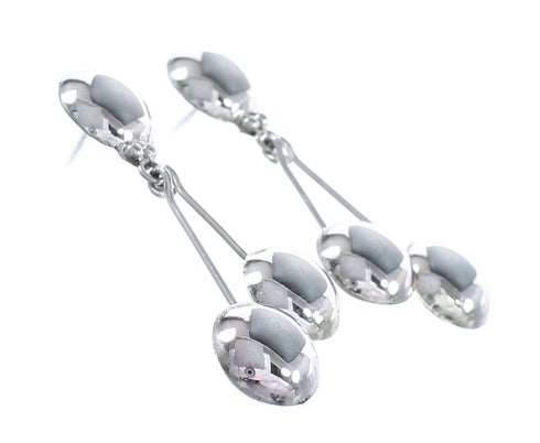 Genuine Sterling Silver Navajo Post Dangle Earrings AX125503