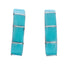 Zuni Sterling Silver Turquoise Post Hoop Earrings AX125509