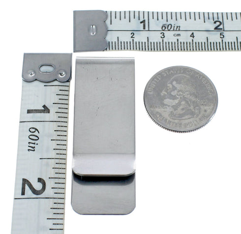 Native American Sterling Silver Turquoise Bear Paw Money Clip AX125130