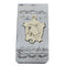 Native American Navajo Genuine Sterling Silver And 12KGF Turtle Money Clip AX125165