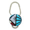 Native American Zuni Multicolor Inlay Sterling Silver Key Chain AX125121