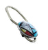 Native American Zuni Multicolor Inlay Sterling Silver Key Chain AX125121