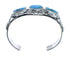 Blue Opal Authentic Sterling Silver Navajo Cuff Bracelet JX125231