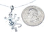 Navajo Sterling Silver Lizard Pendant Liquid Silver Necklace JX125338