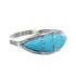 Native American Zuni Sterling Silver Turquoise Ring Size 8-1/4 AX125359