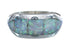 Opal Inlay Zuni Sterling Silver Ring Size 6-1/2 AX125328