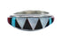 Multicolor Inlay Native American Sterling Silver Ring Size 5 AX125195