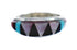 Multicolor Inlay Native American Sterling Silver Ring Size 4-1/2 AX125196