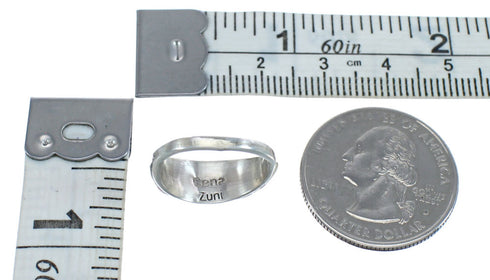 Multicolor Inlay Native American Sterling Silver Ring Size 4-1/4 AX125200