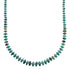 Native American Turquoise Graduated Bead And Sterling Silver Necklace JX125519