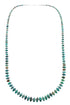 Native American Turquoise Graduated Bead And Sterling Silver Necklace JX125519
