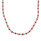 Native American Turquoise and Coral Bead Sterling Silver Necklace JX125534