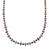 Native American Navajo Turquoise and Coral Bead Sterling Silver Necklace JX125510