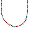 Native American Navajo Turquoise and Coral Bead Sterling Silver Necklace JX125511