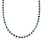 Native American Turquoise Bead And Sterling Silver Necklace JX125525