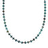 Native American Turquoise Bead And Sterling Silver Necklace JX125525