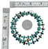 Native American Turquoise Bead And Sterling Silver Necklace JX125525