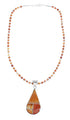 Navajo Oyster Shell Genuine Sterling Silver Bead Necklace Set JX125540