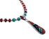 Native American Multicolor Inlay And Sterling Silver Bead Necklace Set JX125542