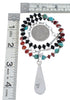 Native American Multicolor Inlay And Sterling Silver Bead Necklace Set JX125542