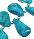 Native American Sterling Silver Kingman Turquoise Bead Necklace AX125583