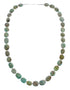 Native American Sterling Silver Turquoise Bead Necklace AX125585