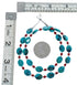 Turquoise Coral Sterling Silver Native American Bead Necklace AX125576