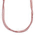 3-Strand Navajo Coral Sterling Silver Bead Necklace AX125575