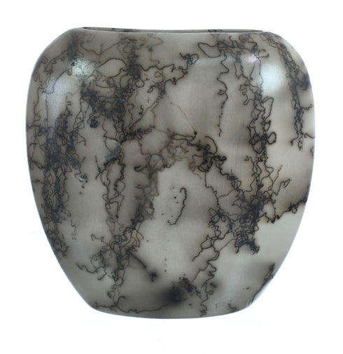 Navajo Hand Crafted Kachina Figure Horse Hair Pot JX125590