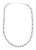 Sterling Silver Navajo Coral Bead Necklace AX125624