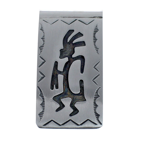 Kachina Figure Genuine Sterling Silver Native American Money Clip AX126633