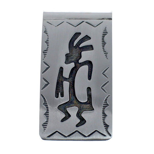 Kachina Figure Genuine Sterling Silver Native American Money Clip AX126633