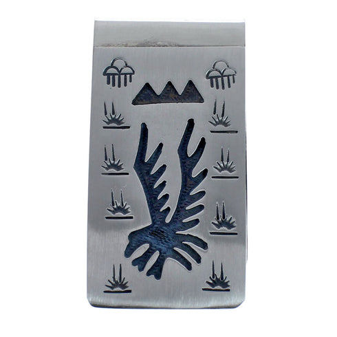 Eagle Genuine Sterling Silver Native American Money Clip AX126640