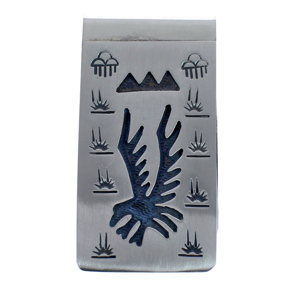 Eagle Genuine Sterling Silver Native American Money Clip AX126640