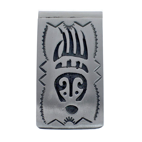 Bear Paw Genuine Sterling Silver Native American Money Clip AX126641