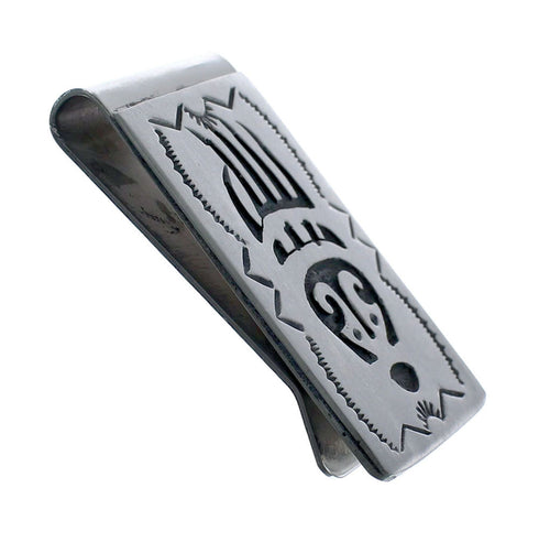 Bear Paw Genuine Sterling Silver Native American Money Clip AX126641