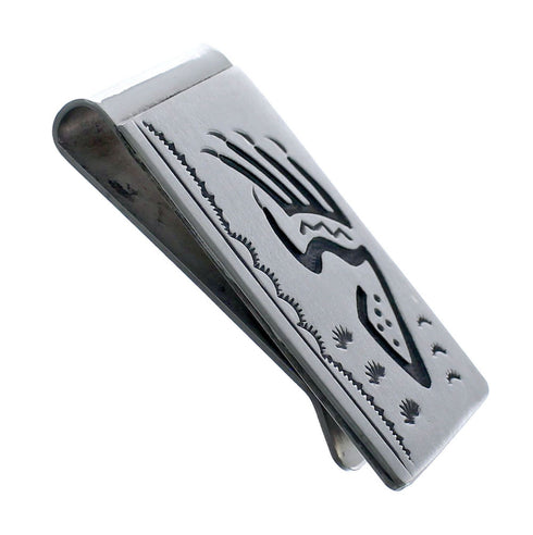 Bear Paw Genuine Sterling Silver Native American Money Clip AX126642